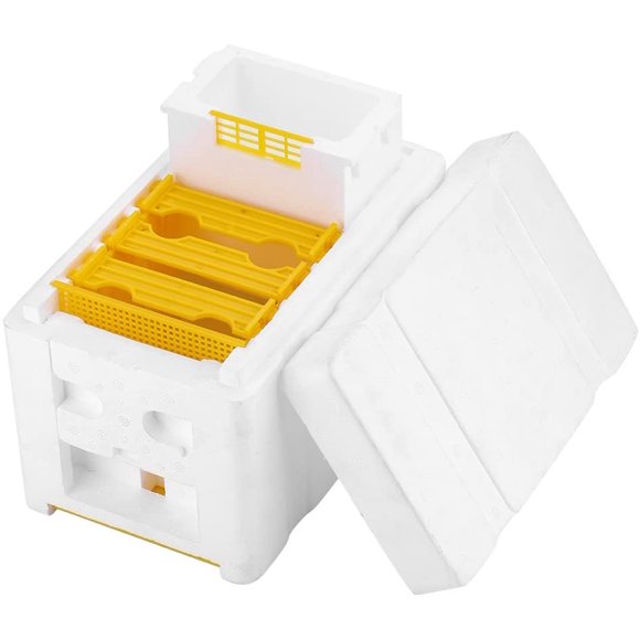 HUGFEGWE Boîte de Ruche Apicole, Boîte d'Élevage de Reines, Boîte de Récolte d'Abeilles, Mini Apiculteur CA919-154923