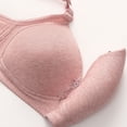 thumbnail image 3 of YWDJ Plus Size Everyday Bras for Women Full Coverage Soft Push up Wireless Comfort Straps Support Bralette Breathable Soft Bra for All Shapes Sagging Breasts Pink 5XL, 3 of 6