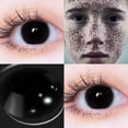 thumbnail image 3 of 1 Par De Lentes Multicolores Anuales Para Maquillaje De Halloween De Contacto De Color Rojo Negro Con, 3 of 4