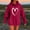 Wine, variant on Sentmoon Hoodie Long Sleeve Loose Oversized Womens Sweatshirts Heart Print with Pocket Drawstring Stretchy Outfits Fall Trendy for Winter Stroll Beige XXL