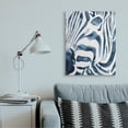 thumbnail image 2 of Stupell Industries Blue Zebra Stripe Portrait Zoo Animal Face Canvas Wall Art Design by Victoria Borges, 30" x 40", 2 of 6