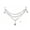 15.75in, variant on Clear Acrylic Crystal Swag Garland Ornaments,3Pcs Triple Layer Teardrop Bead Chain with Hooks for Christmas Tree, Wedding Mantel Party Home Decor, 11.81in by XSAOP