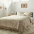 thumbnail image 2 of LCM Home Fashions Trellis 7-Piece Comforter Set Grey Queen, 2 of 5