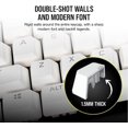 thumbnail image 3 of Corsair PBT Double-Shot Pro Keycap Mod Kit – Double-Shot PBT Keycaps – Arctic White – Standard Bottom Row – Textured Surface – 1.5mm-Thick Walls – O-Ring Daeners, 3 of 5