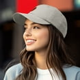 thumbnail image 4 of Dalix Strawberry Embroidered Cotton Dad Hat Fruit Adjustable Casual Baseball Cap Nature Womens in Washed Stone White, 4 of 8