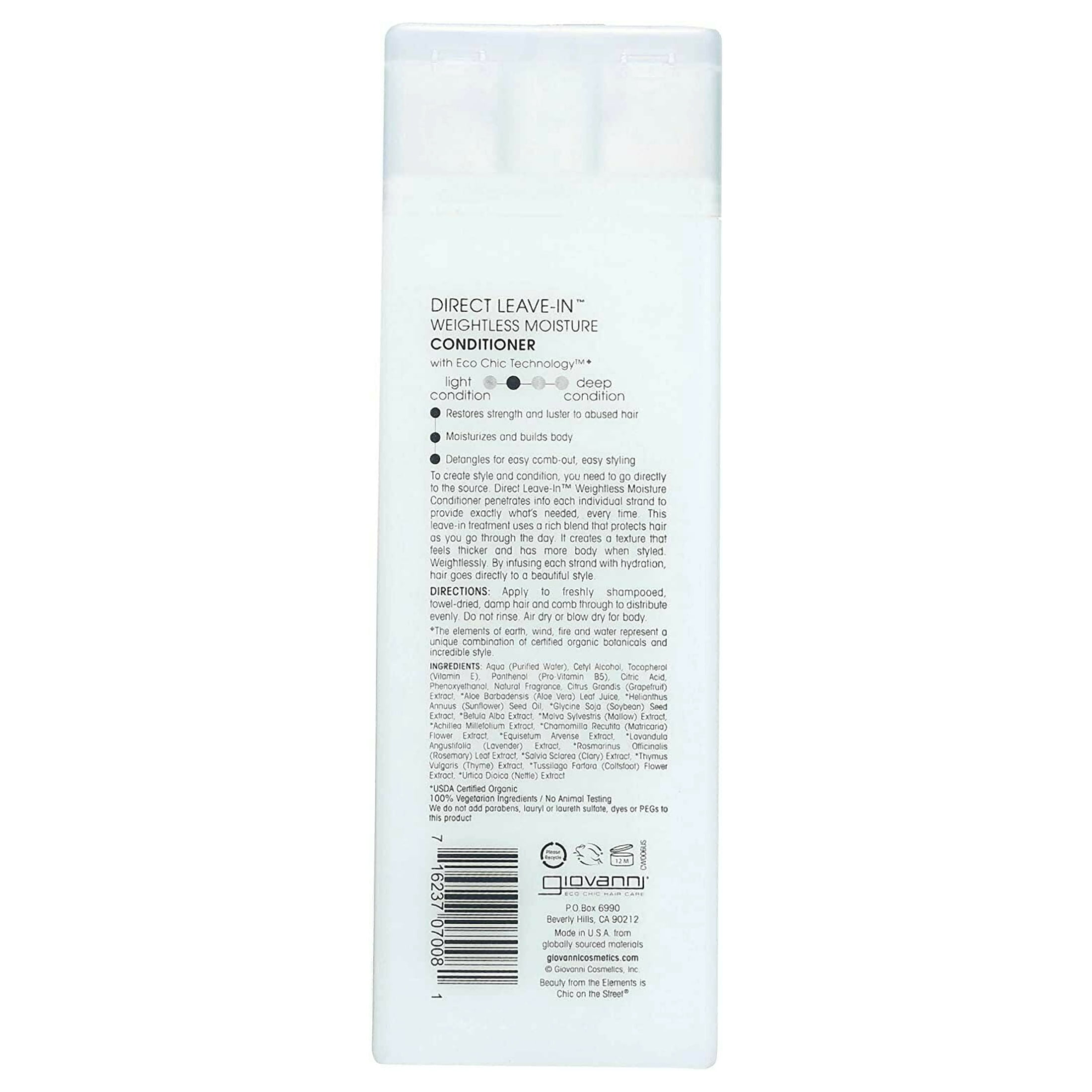 Giovanni Direct Leave-In Weightloss Moisture Conditioner, 8.5 oz, 4-Pack
