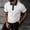 #White, variant on DPTALR Men's Fashion Contrast Trim Waffle Knit T-shirt with Pocket,Gray,Big Men's,Tall Men's XXL,Young Men's T-shirt