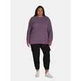 thumbnail image 2 of Terra & Sky Women’s Plus Size Mock Neck Chenille Sweater, Sizes 0X-5X, 2 of 5