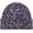 Purple, variant on Leopard Print Knitted Beanie Cheetah Print Skull Cap 2 Layers Cuffed Slouchy Beanie Hats Winter Warm Outdoor