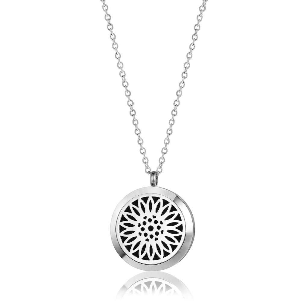 Anavia Anavia Sunflower Aromatherapy Jewelry Essential Oil Necklace