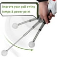 thumbnail image 3 of Retractable Golf Swing Training Aid - Telescopic Click Stick with Grip Trainer for Right-Handed Golfers, Indoor Practice Warm Up Club for Tempo Training, Chipping and Hitting., 3 of 7