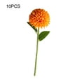 thumbnail image 2 of maskred 1/2/3/5 10x Wide Application Round Simulation Flower For Party Decor Or Wedding Bouquet Pets Friendly Orange 1 Pc, 2 of 6