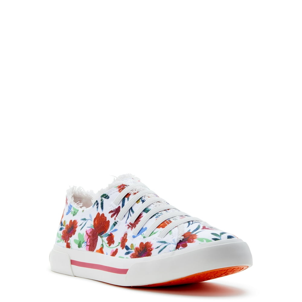 Rocket Dog Rocket Dog Women’s Jokes White Multi Cotton Sneakers