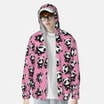 thumbnail image 4 of Fotbe Cute Panda Men's Women's UPF 50+ Sun Protection Jacket Hooded Cooling Shirt with Pockets Hiking Outdoor Performance-, 4 of 9