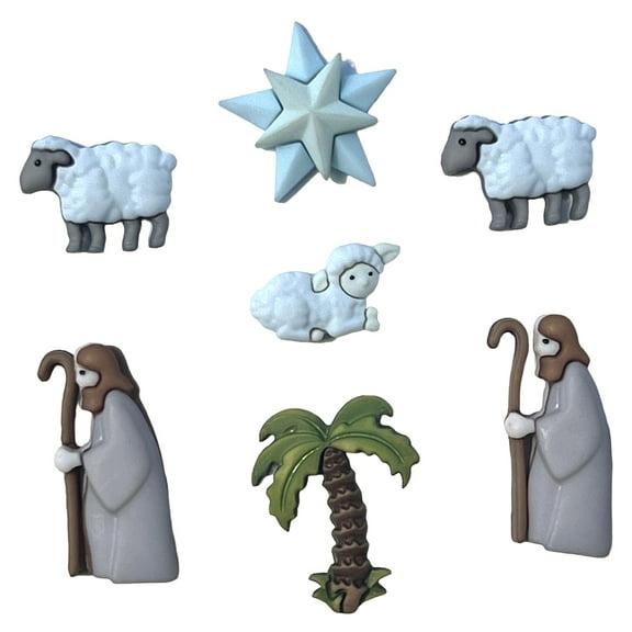 Buttons Galore Christmas Themed Buttons-Shepherd's Flock