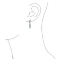 thumbnail image 4 of Bling Jewelry Womens Classic Marquise Leaf CZ Statement V Necklace Chandelier Earrings Jewelry Set, 4 of 7