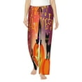 thumbnail image 2 of Goofa Halloween Printed Soft Pajama Pants for Women, Wide Leg Comfy Casual Lounge Yoga Pants-Small, 2 of 9
