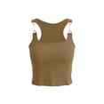 thumbnail image 6 of Lace Trim Ribbed Crop Tank Tops for Women Solid Sleeveless Form Fitting Cami Tops Soft Breathable Blouse for Casual and Layering Wear, 6 of 8