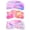Gradient Purple,Pink and White, variant on Hairband, 3pcs Face Headband with Bow Tie, Soft Microfiber Skincare Band for Washing Face, Shower Headband Spa Headband for Women Girls(Blue, Red, Purple)
