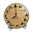 thumbnail image 2 of veasfak 11.8inch Round Clock with Pose Pattern Multipurpose Tabletop Decoration Without Numbers, 2 of 9
