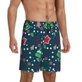 thumbnail image 2 of Gaeub Christmas Printed Men's Short Pajama Pants, Lightweight Lounge & Sleep Bottoms Keep You Cool - Large, 2 of 9