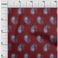 thumbnail image 1 of oneOone Polyester Lycra Fabric Paisley Block Printed Craft Fabric BTY 56 Inch Wide, 1 of 1
