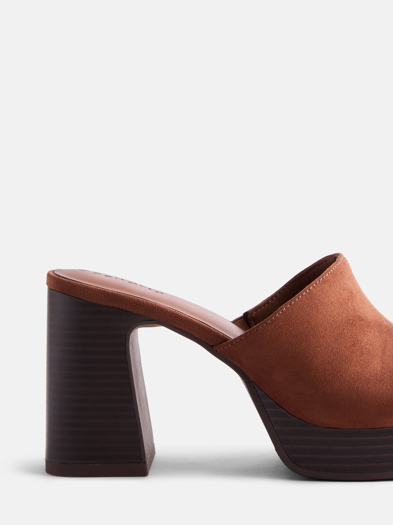 Scenario Women's Faux Suede Platform Heel Sandals