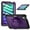 Purple, variant on Shockproof Case for Apple iPad Mini 6th 7th Generation 8.3 Inch, Rugged Hybrid Protective Cover with Pencil Holder & Shoulder Strap Kids Friendly Rotating Kickstand Case for iPad Mini 6 7,Rose