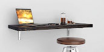MCC Wall Mounted Floating Desk Folding Table for Small Spaces Kitchen Counter, Laundry Shelf, Computer Workbench for Wall, Fold Down Desk and Free Spirit Level Gift