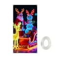 thumbnail image 2 of OEFNTAC Christmas Door Cover Polyester Tapestry Hanging Door Wrap Decoration Easy Install Holiday Party Entryway Merry Christmas Winter Door Decor Foldable Reusable Classroom 35x71in, 2 of 9