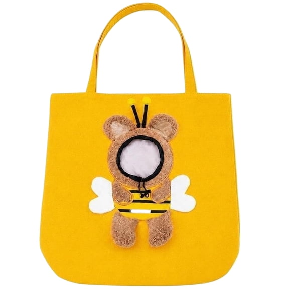 Paw Bag – Breathable Canvas Shoulder Carrier for Cats & Small Dogs, Portable Pet Tote with Peek Window & Hands-Free Strap