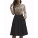 thumbnail image 4 of Falda Midi Plisada de Cintura Alta A Linea para Mujeres INSPIRE CHIC XS Negra, 4 of 7