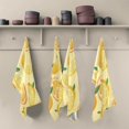 thumbnail image 2 of Tropical Fruits Bright Orange Tea Towels 4 Pack Lemon Fresh Kitchen Dish Cloth with Hanging Loop, 18"x28" Lint-Free Absorbent Towel for Kitchen Drying Wiping and Cleaning, 2 of 7