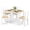 Natural, variant on Chateauy 5-Piece Solid Wood Dining Table and Chair Set – Rectangular Kitchen Table with 4 Comfortable Chairs, Easy Assembly, Everyday Use