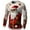 Red(mens Christmas shirts), variant on GuangCheng Mens Christmas Tops Long Sleeve Tops,Crew Neck,Printed,Pullover,Baggy,Bottom,Tees,Comfy Loose Piece,Red,Size XS