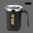 thumbnail image 5 of Stainless Steel Double-Layer Mug | 304 Vacuum Insulated Water Cup With Handle | Reusable Leak-Proof Tumbler With Lid & Straw Opening | 16oz (480ml) | For Coffee Tea Drinks | Home Office Use, 5 of 6