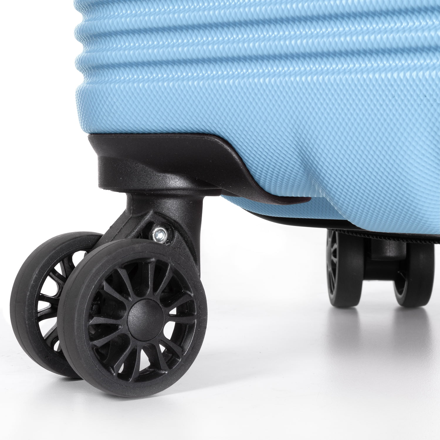 Travel Select Jaylen Hardside Spinner Luggage Set w/ USB Port, Light Blue, 3-Piece (22/26/30)