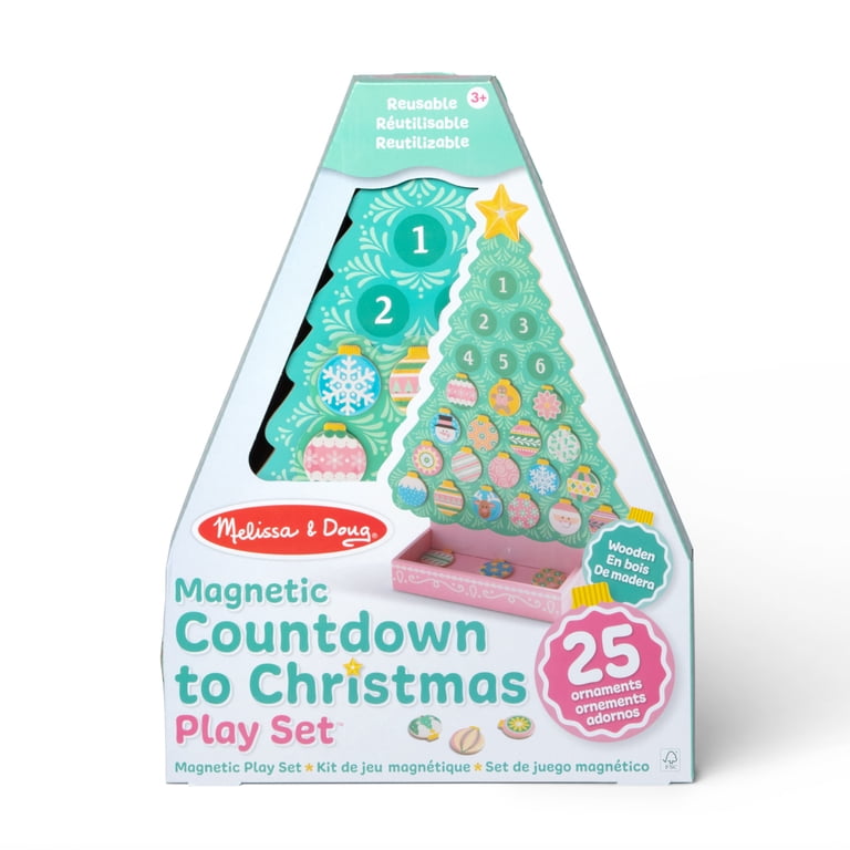 Amazon.com: Melissa & Doug Countdown to Christmas Wooden  Melissa & Doug Festive Magnetic Countdown Tree main image 2