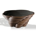 thumbnail image 2 of Papella Model Queen Brown Wooden Coffee Table with Glass Rustic Table Natural Walnut Color Center table Mesa de centro Farmhouse big desk livingroom furniture whiskey color tables Free Form, 2 of 5