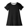 thumbnail image 4 of RXIRUCGD 2025 Vêtements d'Été pour Enfants 3-12 Ans Mode Imprimée Pyjama Rêveur Mi-Mollet Chemise de Nuit, 4 of 5