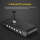 thumbnail image 4 of Altavoz Bluetooth HiFi Inalámbrico Portátil 8000mAh Power Bank Radio FM | Control táctil | Subwoofer estéreo | Salida de 5W*2 | Compatibilidad con discos AUX USB TF U | Sonido de 360° | Negro | 6,65, 4 of 9