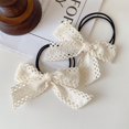 thumbnail image 1 of Paquete de 2 lazos para el pelo de color caramelo con forma de corazón para niña, banda de goma estilo cola de caballo doble, accesorios para el pelo, 1 of 6