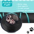 thumbnail image 3 of 5 Way Cat Tunnel, Collapsible Pet Tunnel Tube with Storage Bag for Cats, Puppies, Rabbits, Guinea Pig, 3 of 5