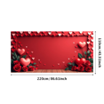 thumbnail image 3 of Heart Balloons Backdrop Background Wall Banner Valentines Day Party Decorations Romantic Celebration Event Decor Wedding Photography Prop, 3 of 4