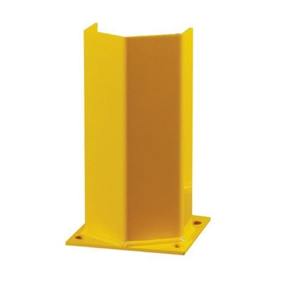 Hallowell PP070718SY Hallowell Post Protector, 6 in. W x 4.25 in. D x 18 in. H, Safety Yellow, Includes Welded on 7 in. x 7 in. Anchoring Plate