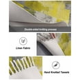 thumbnail image 5 of Yellow Grey Large Area Rug 4x6ft Woven Runner Rug,Modern Oil Painted Abstract Art Aesthetics Washable Living Room Bedroom Kitchen Bathroom Classroom Carpet with Tassels,Indoor Outdoor Throw Door Mat, 5 of 5