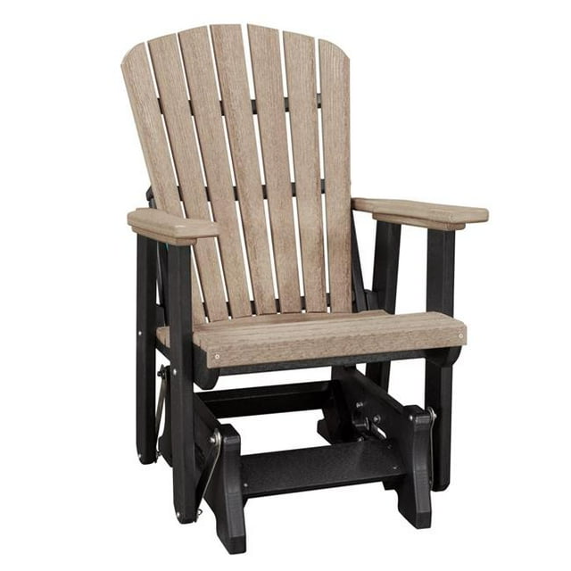 American Furniture 515WWBK Glider Weatherwood Chair with Black Base