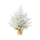 thumbnail image 2 of Árbol de Navidad de Escritorio de 24 Pulgadas con Simulación de Pe, Decoración Flocada con Luz, Decoración Interior, Adornos de Regalo Navideños, 2 of 6
