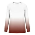 thumbnail image 4 of Babysbule Womens Hoodless Sweatshirt Women's Casual Round Neck Long-Sleeved Fashion Printed Hoodie No Hoodie, 4 of 5