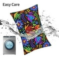 thumbnail image 6 of Cauagu Colorful Floral Print Pillow Covers with Envelope Closure,1PC Pillow Cases Decorative Pillow Case for Bed & Couch, Pillows Not Included-14"x20", 6 of 6